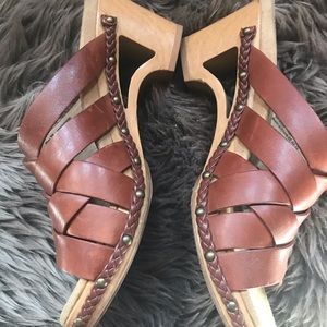 Dansko Sandal Clogs Rum Color Size 38